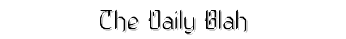 The Daily Blah font